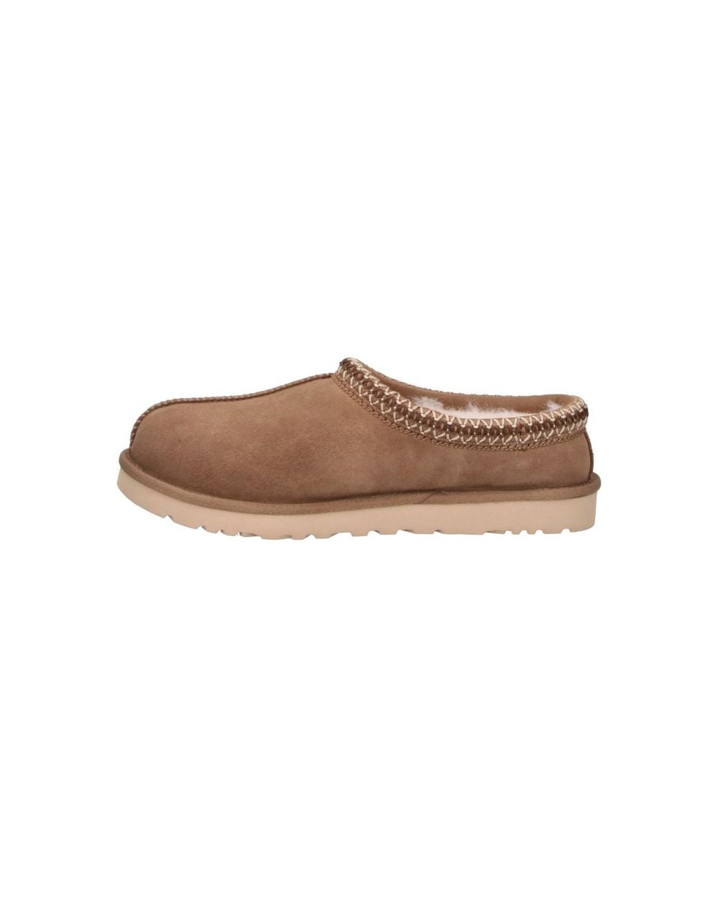 Ugg Brown Leather & Textile Flat Shoes With Eva Outsole for men