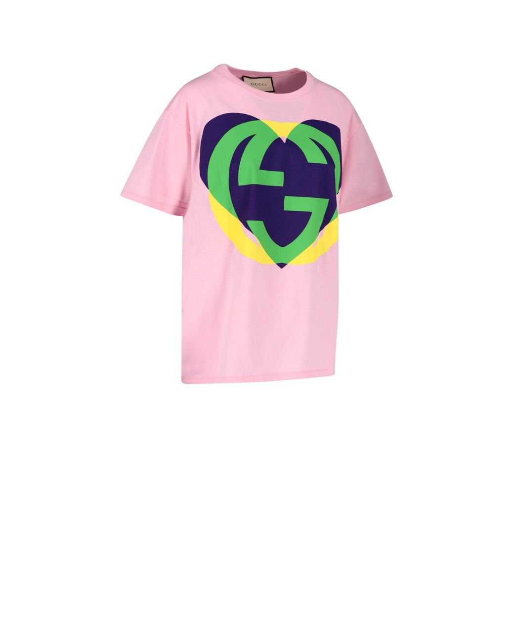 Gucci Heart Print T-shirt in Pink | Lyst Gucci Heart Print T-shirt in Pink | Lyst