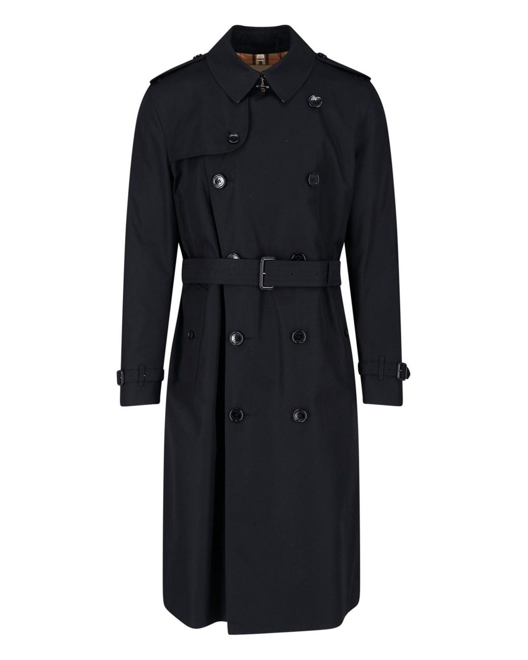Burberry 'heritage The Kensington' Trench Coat in Black for Men Lyst