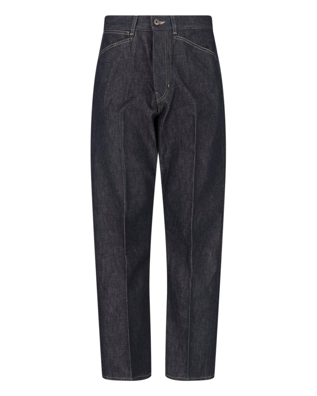 Lemaire Blue Straight Jeans for men