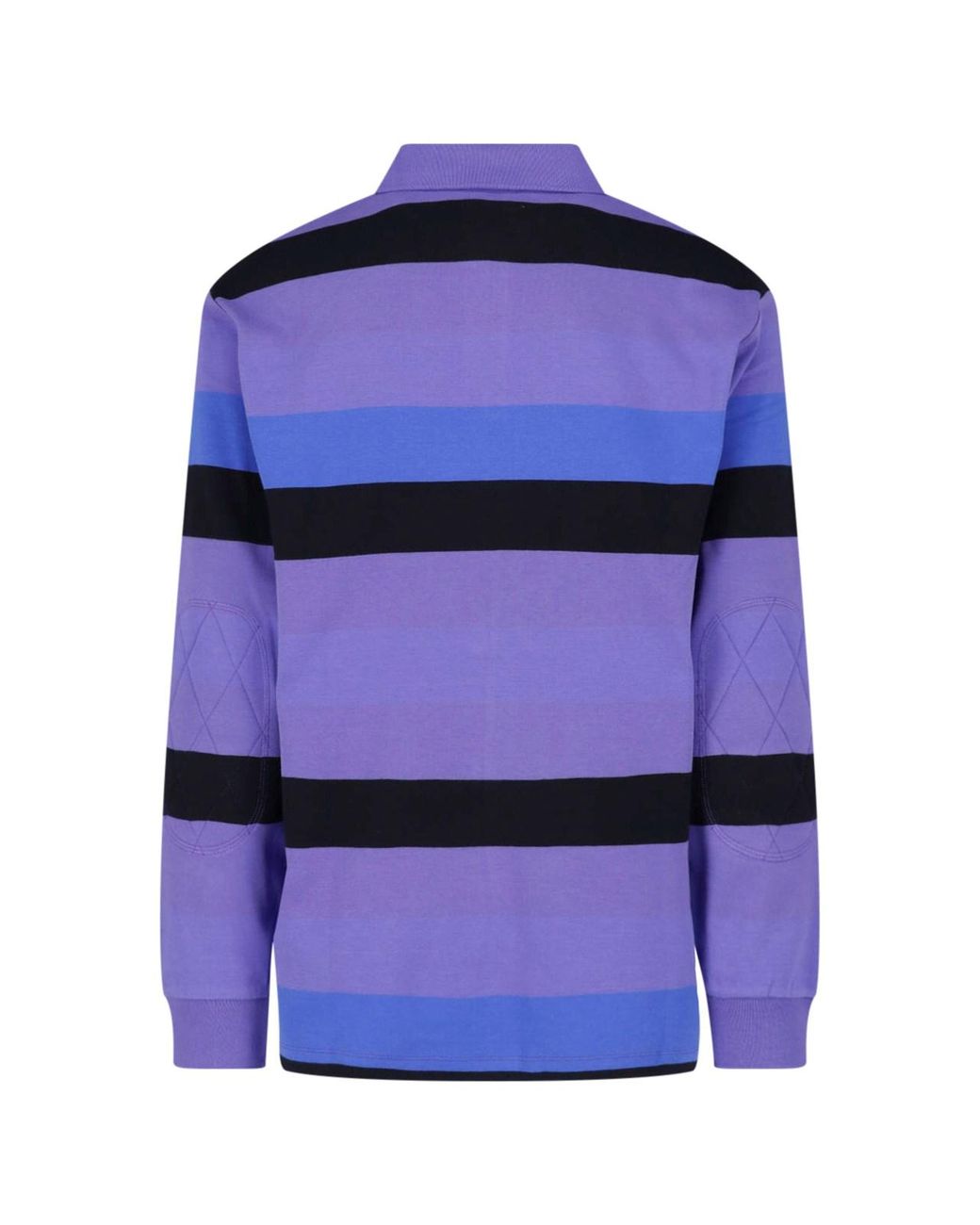 ERL Blue Striped Long Sleeve Polo Shirt