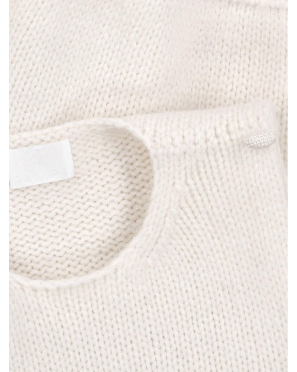 Pampa The Brand White Alpaca Wool Tank Top