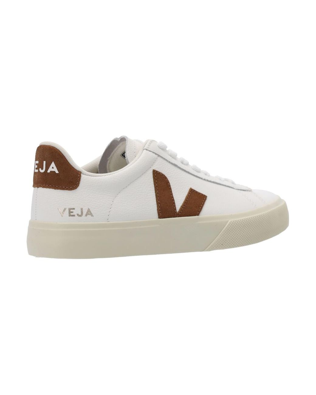 Veja White Low-Top Leather Sneakers