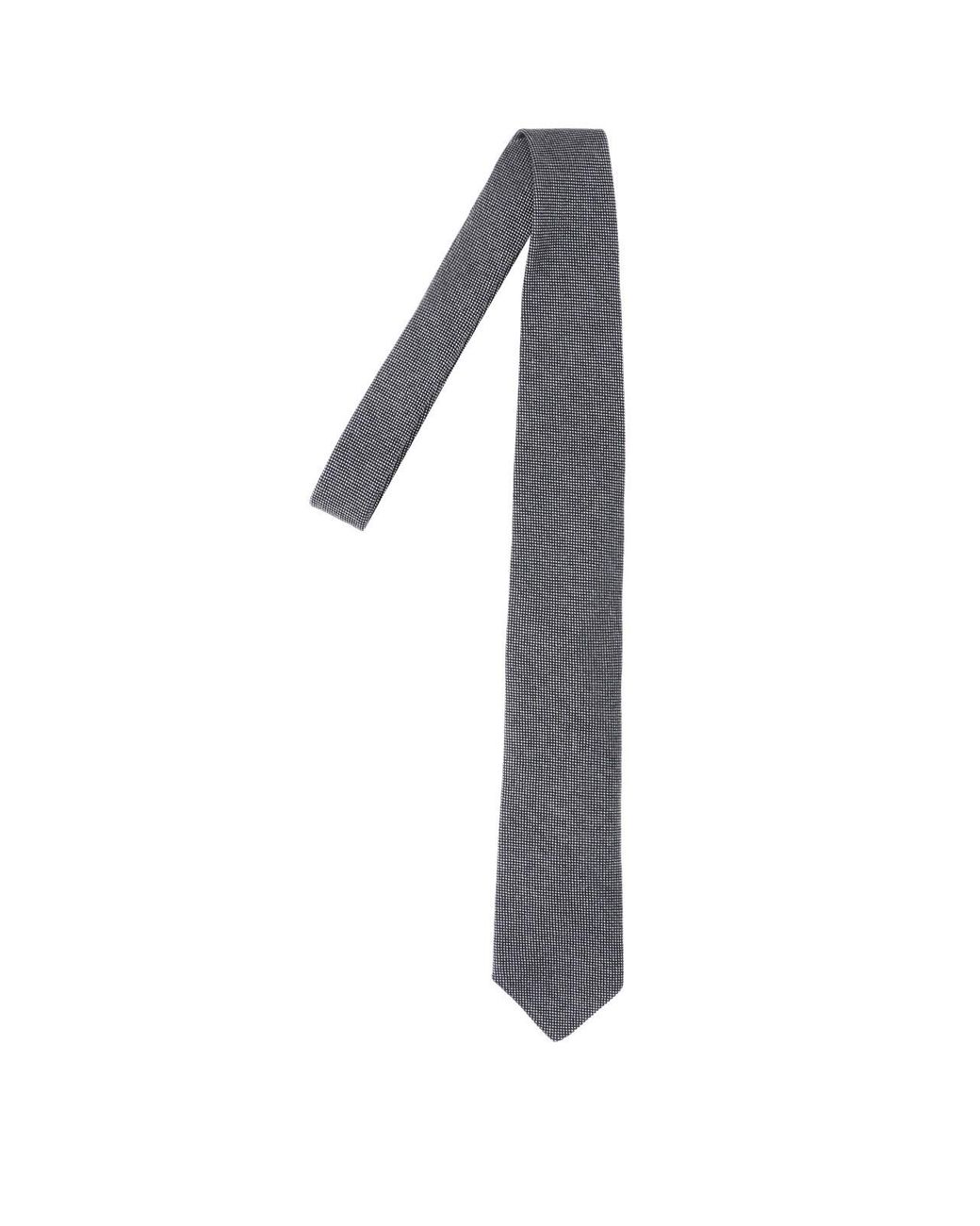Lardini White Wool Tie for men