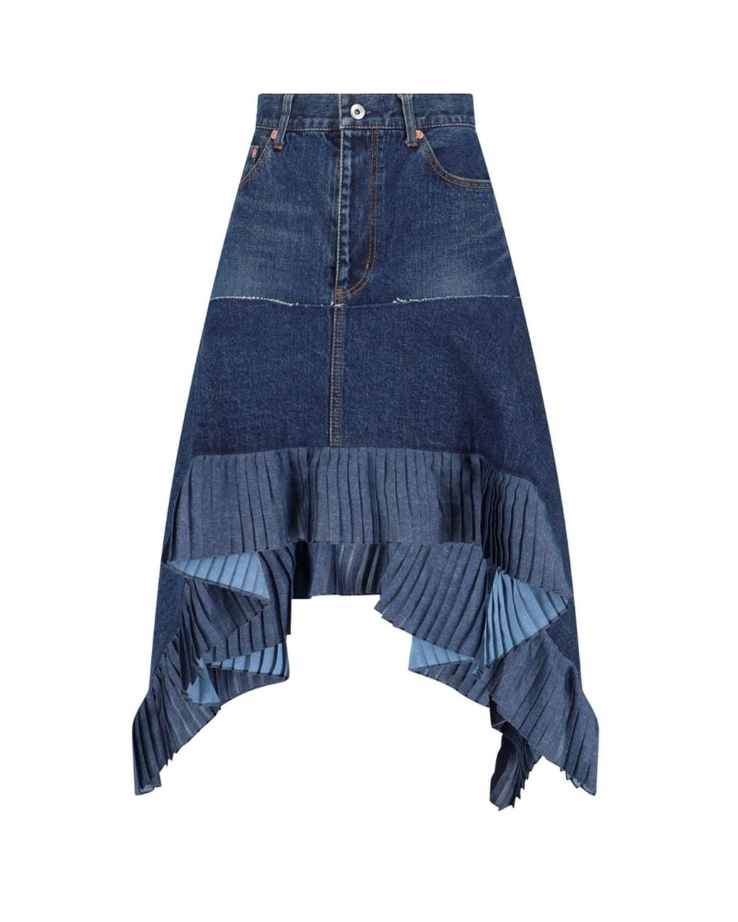 Sacai Blue Skirts Cotton