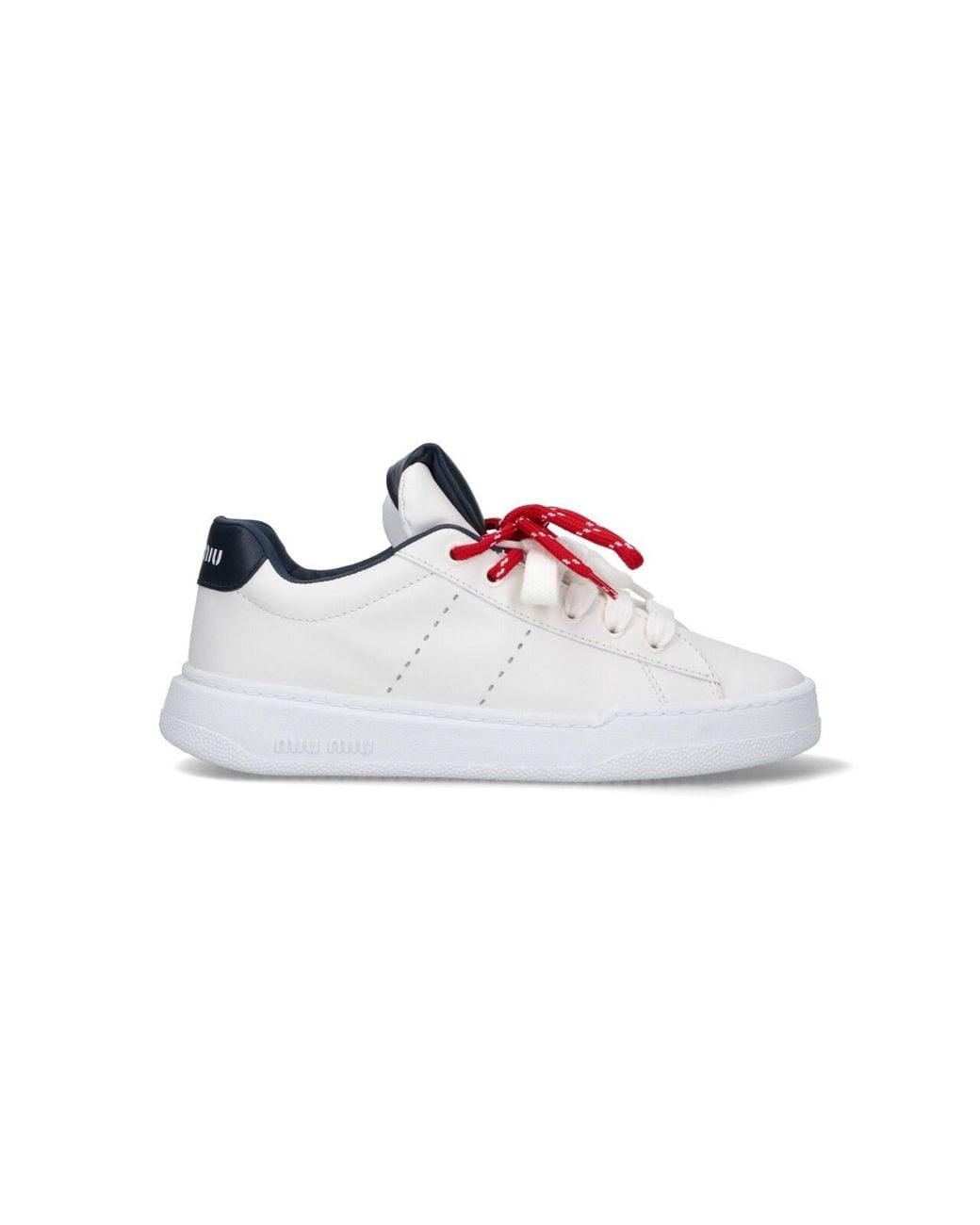 Miu Miu Pink Leather Sneakers