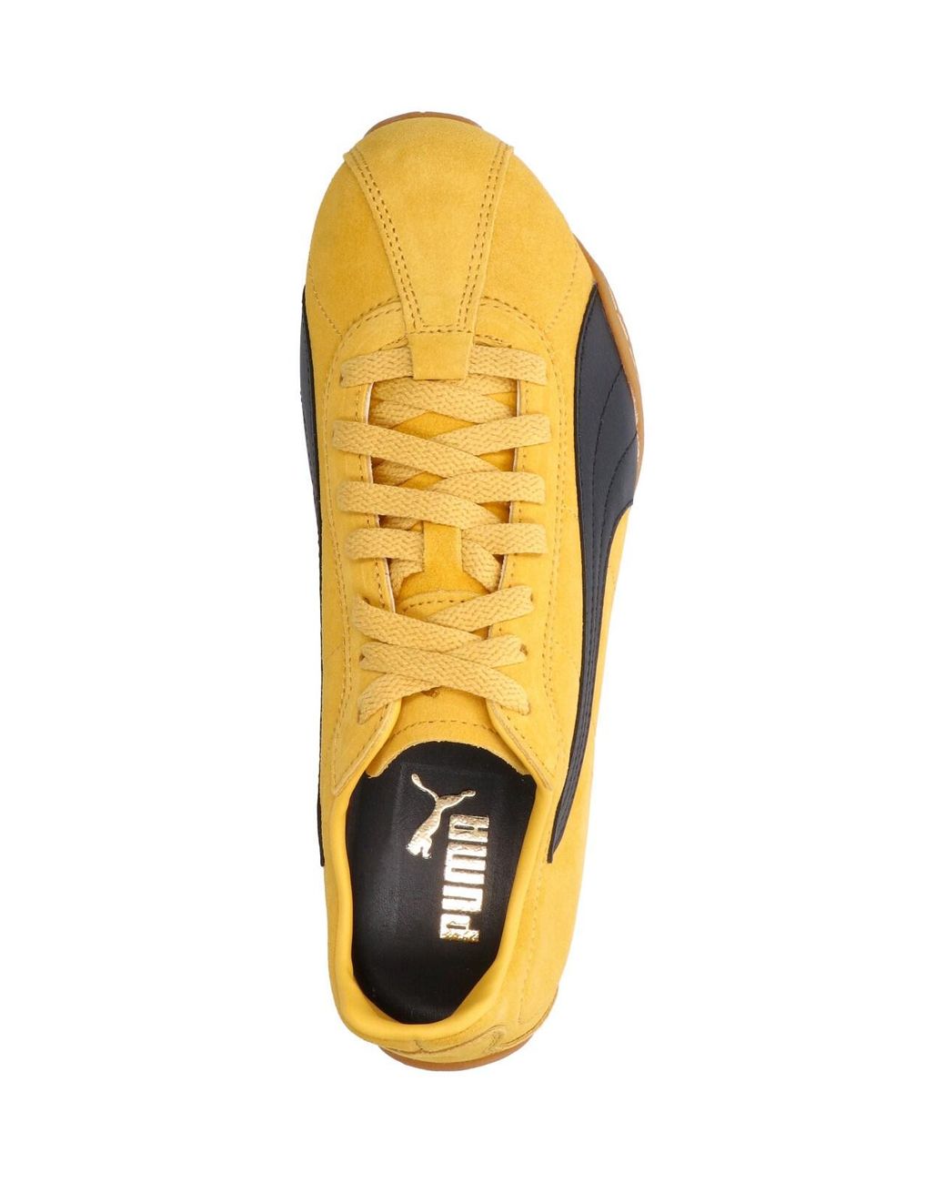 PUMA Yellow Suede Low-Top Sneakers