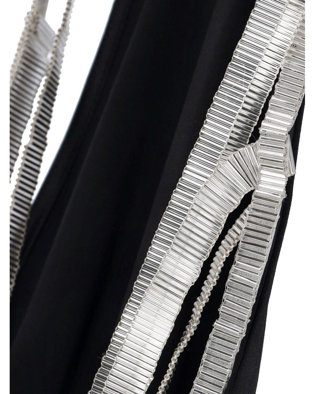 The Attico Black Mini Sequin Dress