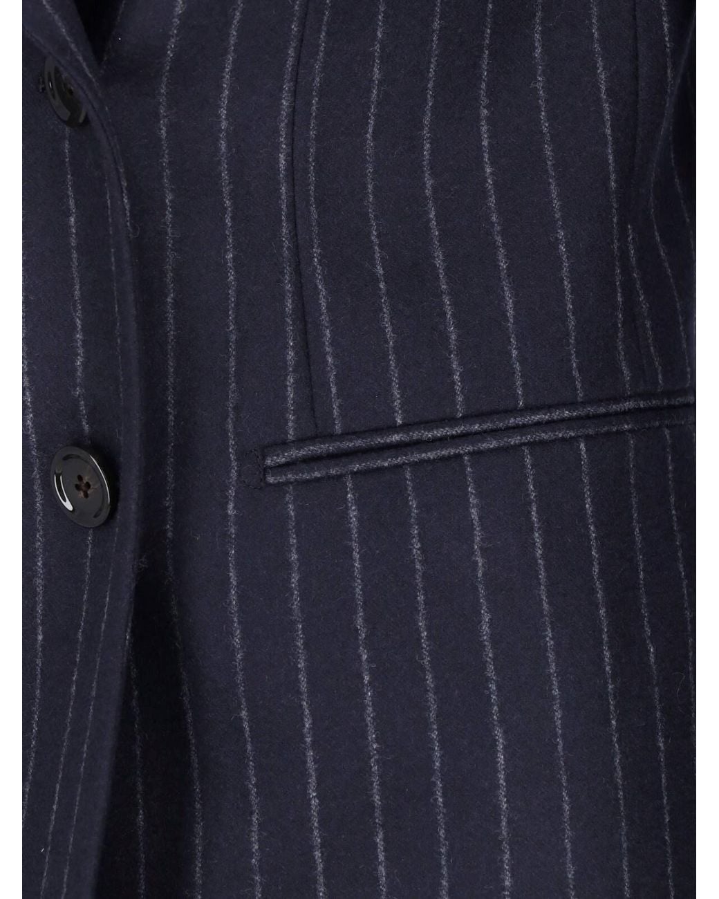 Lardini Blue Double-Breasted Wool Blazer