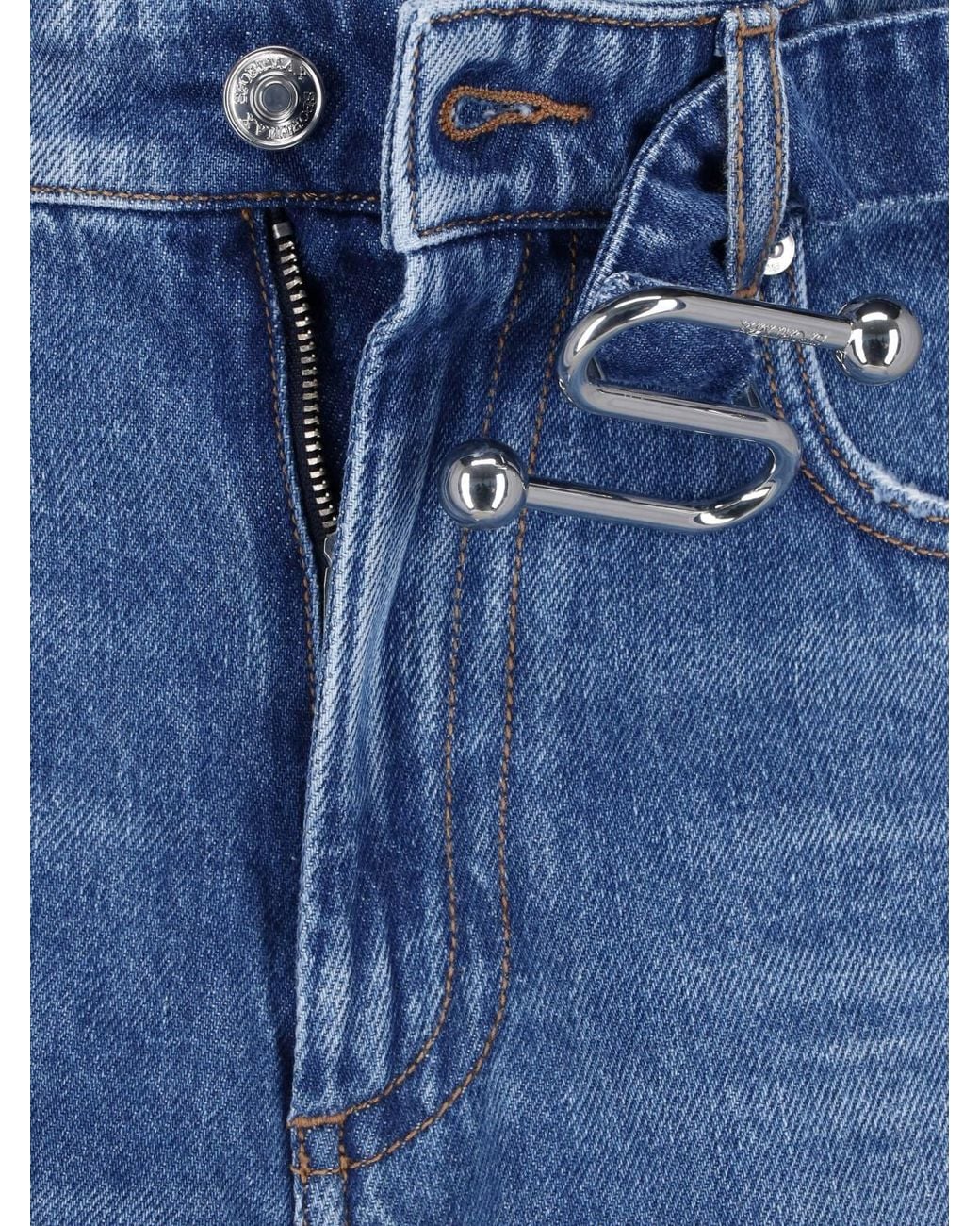 Sportmax Blue Denim Shorts