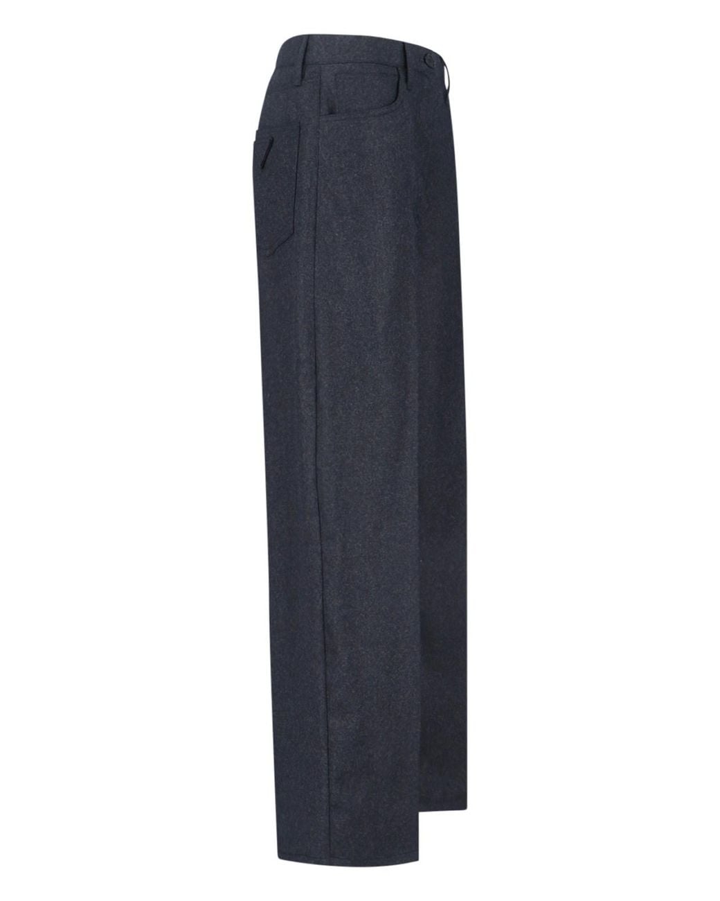 Prada Blue Wool Flannel Pants