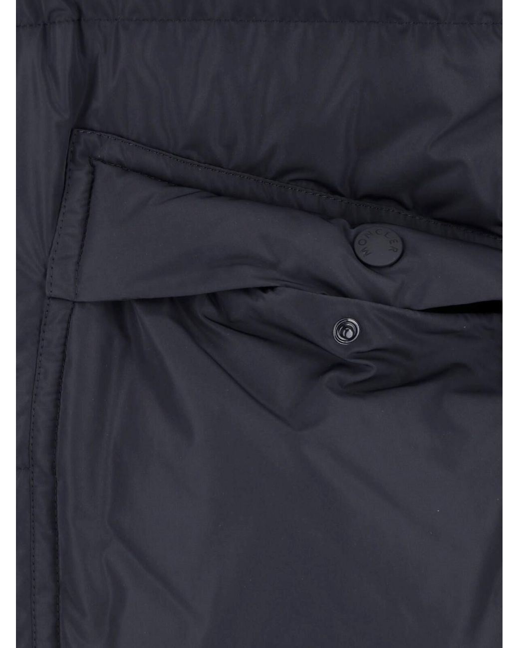 Moncler Blue Padded Vest "Evans" for men