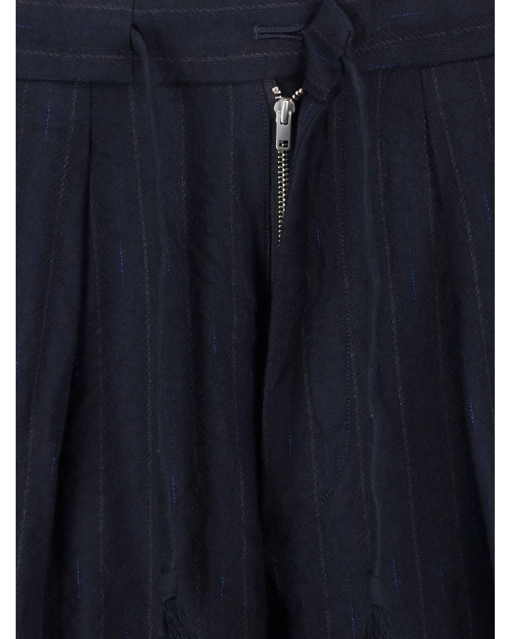 Kaptain Sunshine Blue Tailored Wool Trousers for men