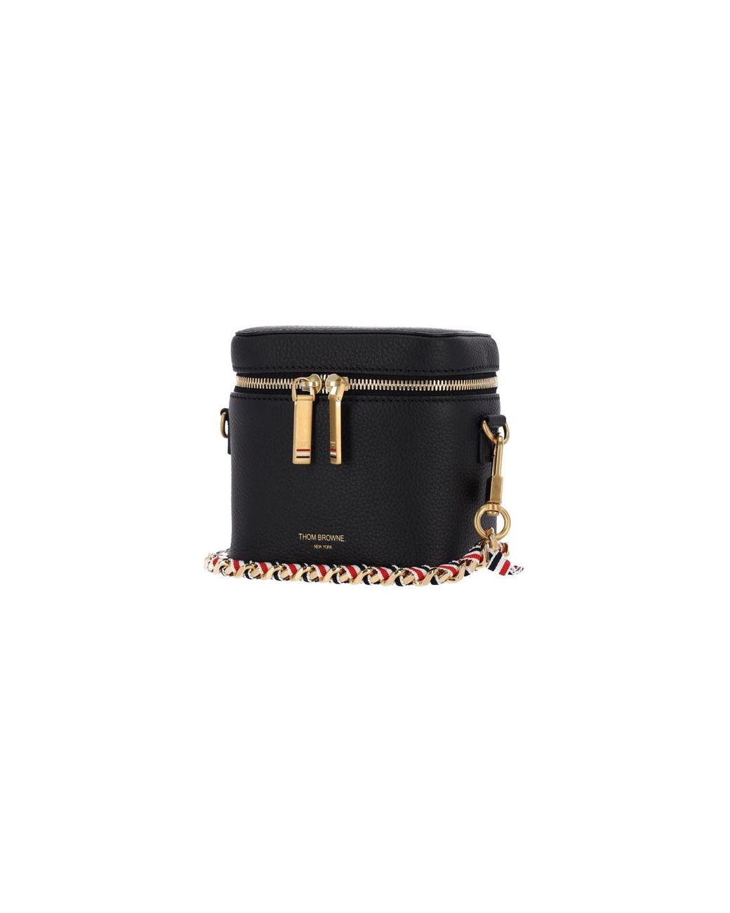 Pouch In Pelle di Thom Browne in Black