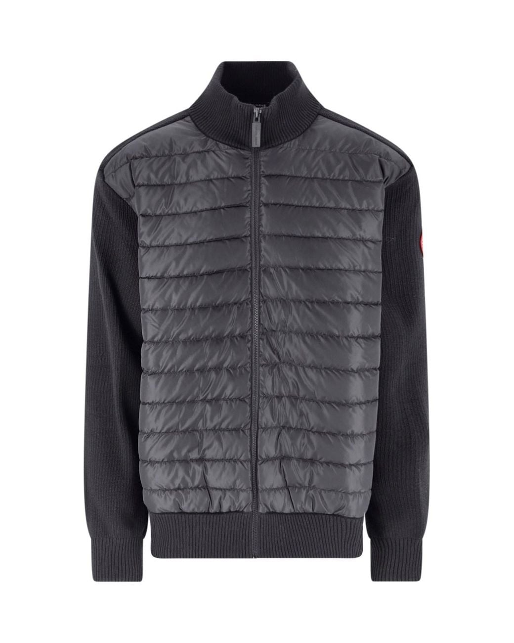 Canada Goose Gray Padded Cardigan “Hybridge” for men