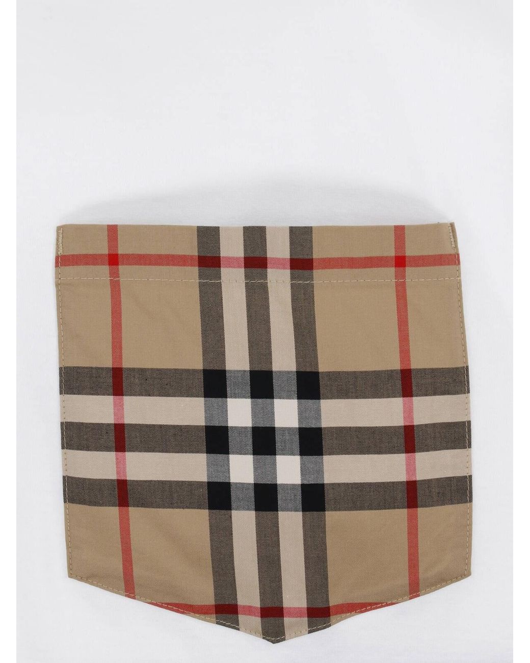 Burberry White Archive Check Pocket T-Shirt