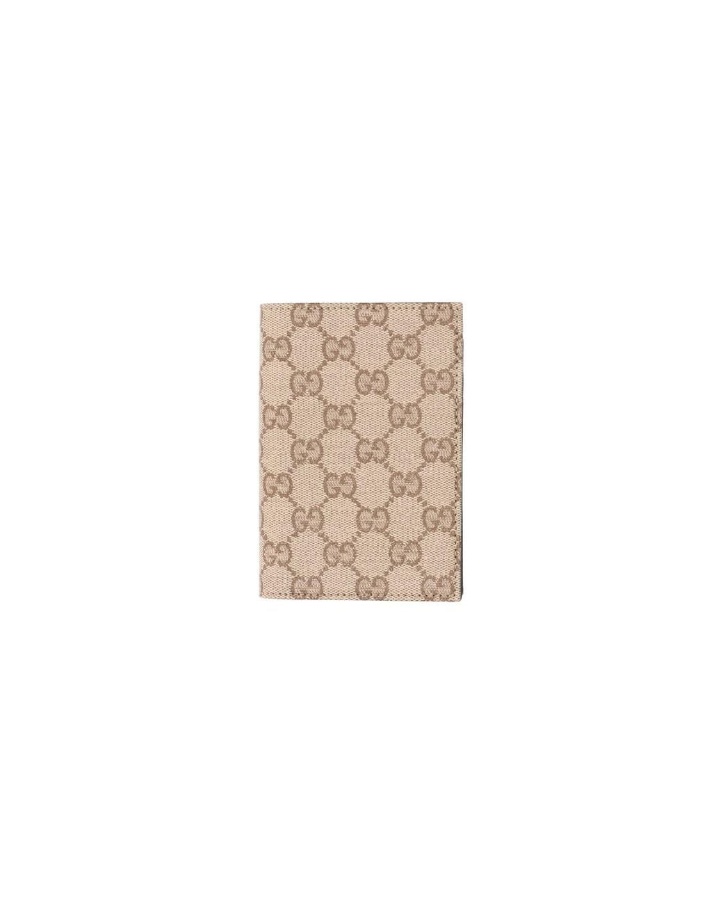 Gucci White Passport Holder Essence Classic" for men