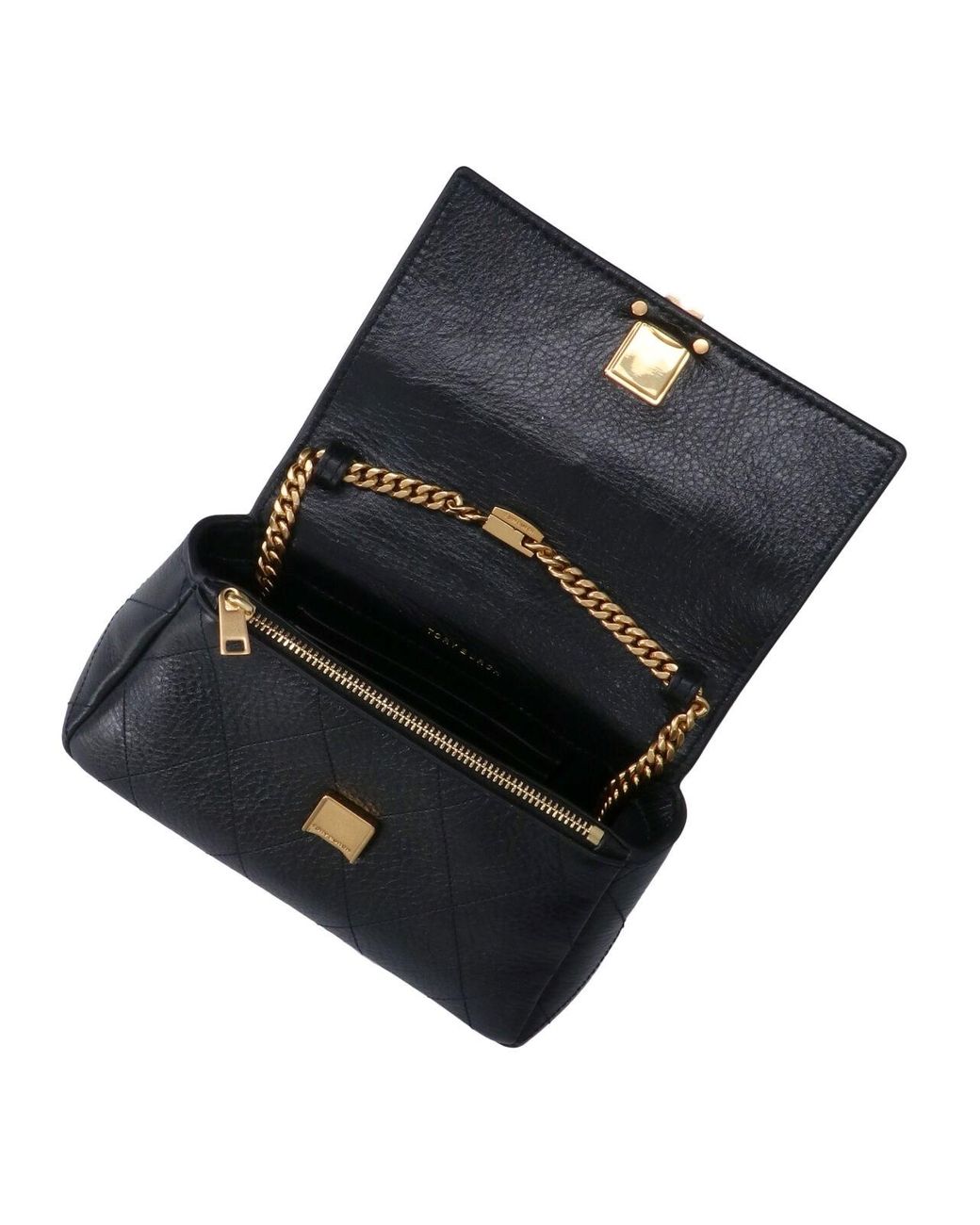 Tory Burch Black Mini Handbag "Charlie"
