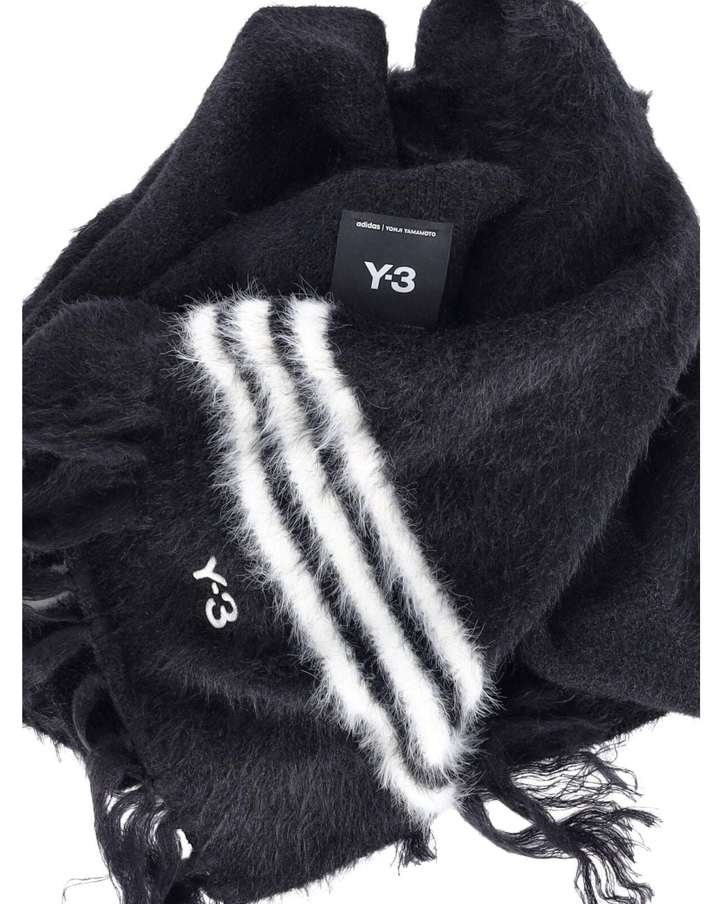Y-3 Black Scarf 3-Stripes”