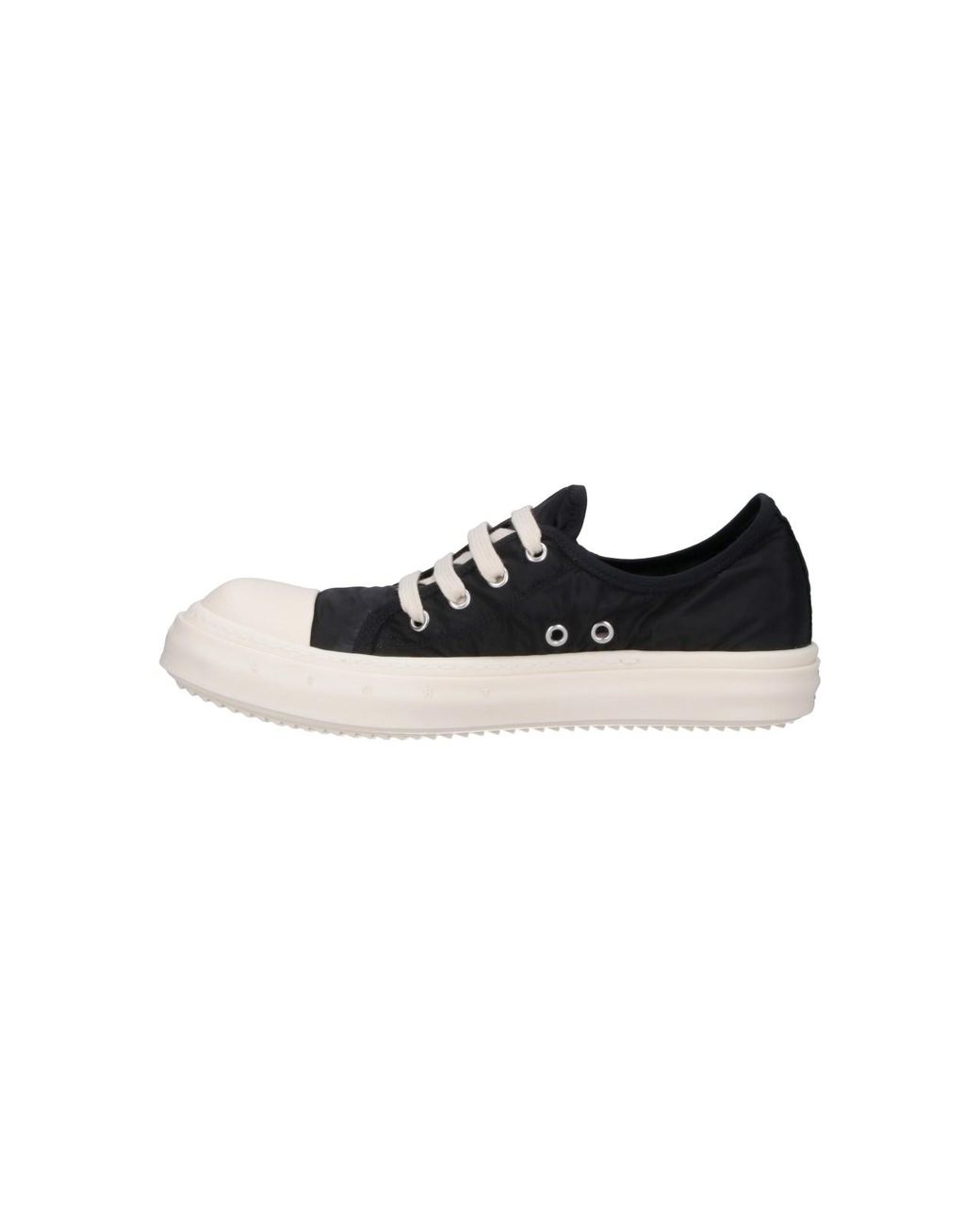 Rick Owens Black Low-Top Sneakers for men