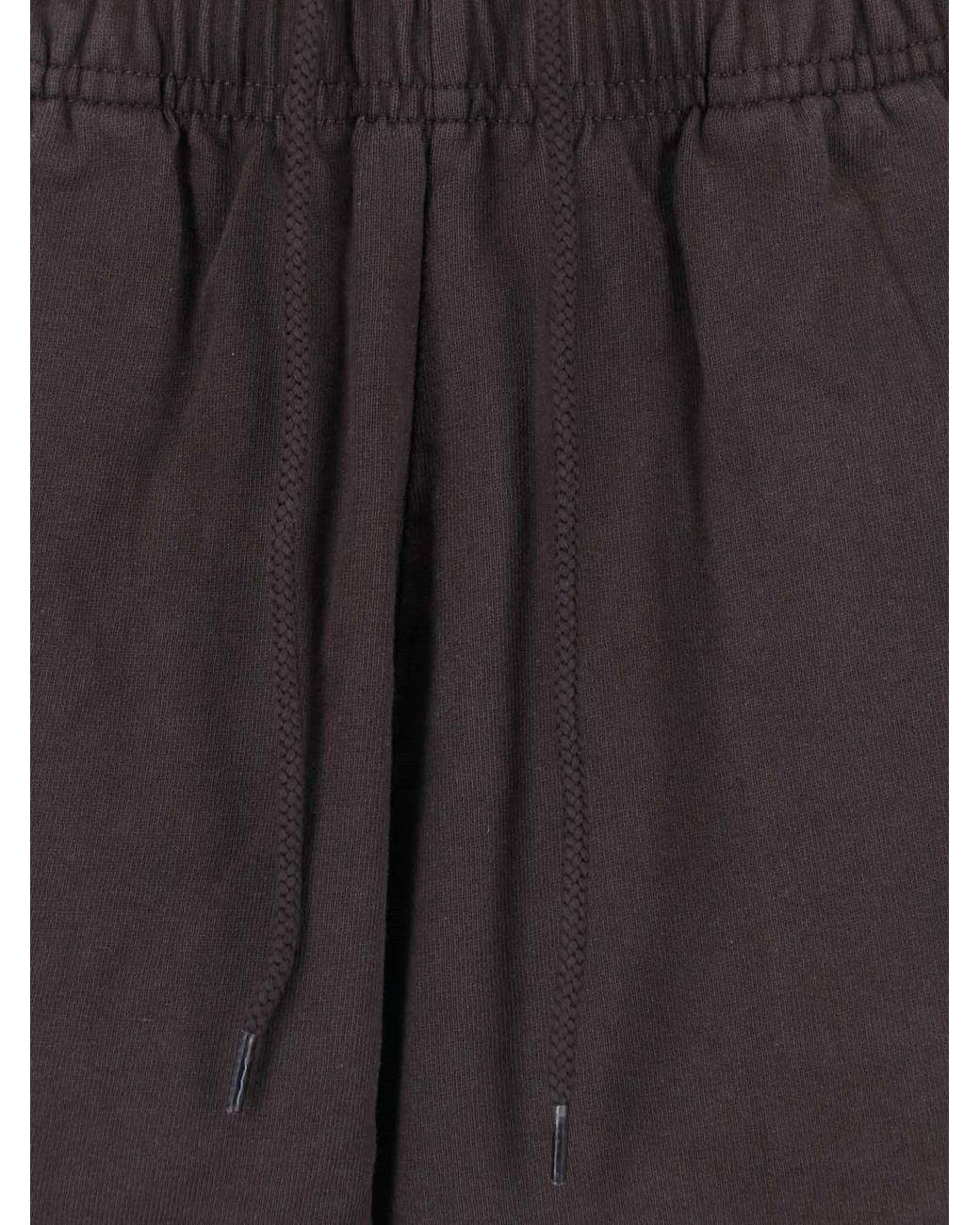 Sporty & Rich Brown Sport Shorts "1800 Health Disco"