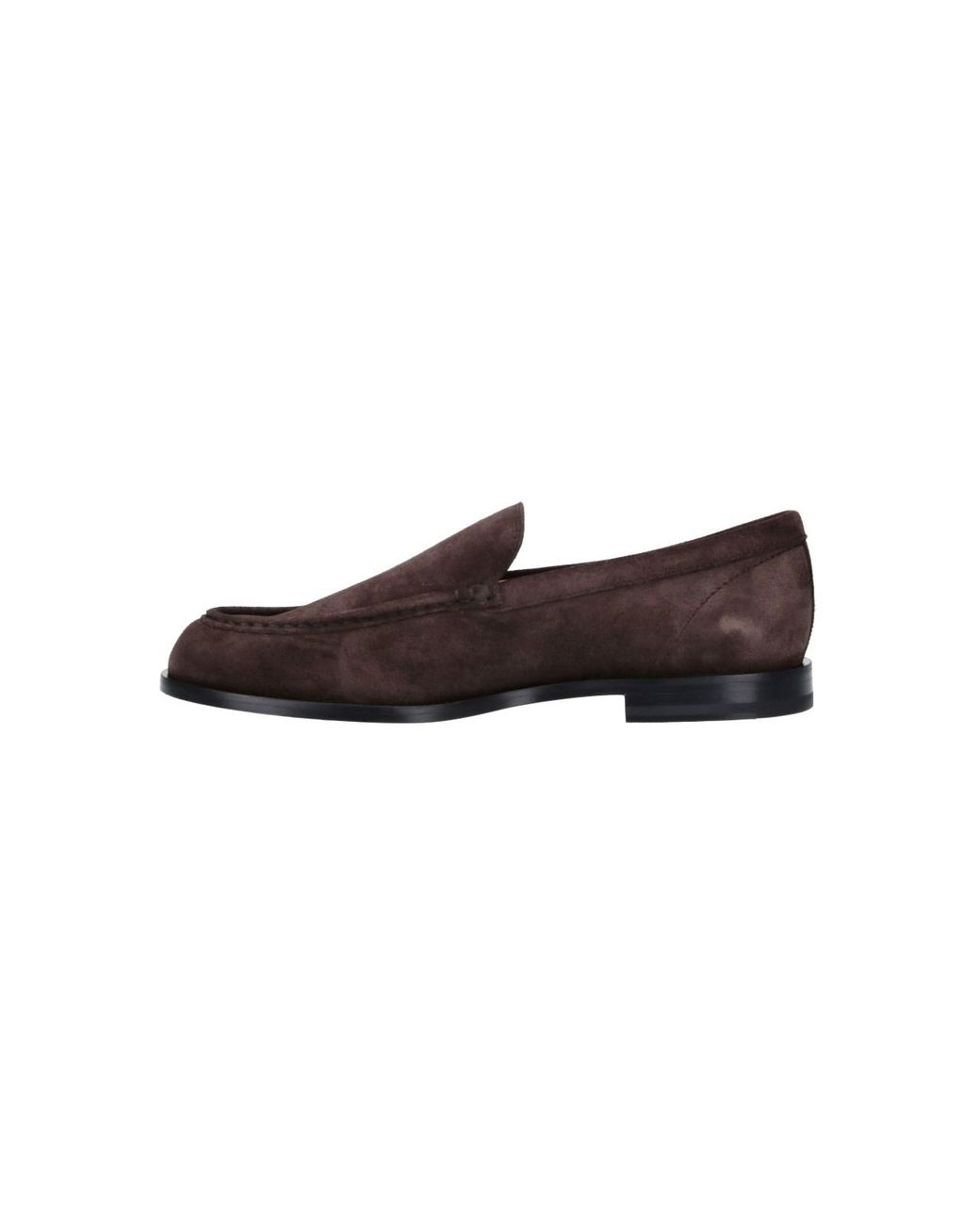 Tod's Brown Calf Leather Flat Loafers for men