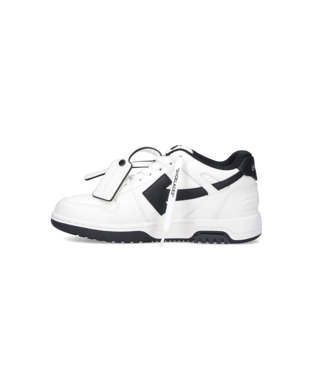 Off-White c/o Virgil Abloh White Low-Top Leather Sneaker With Arrow Detail for men