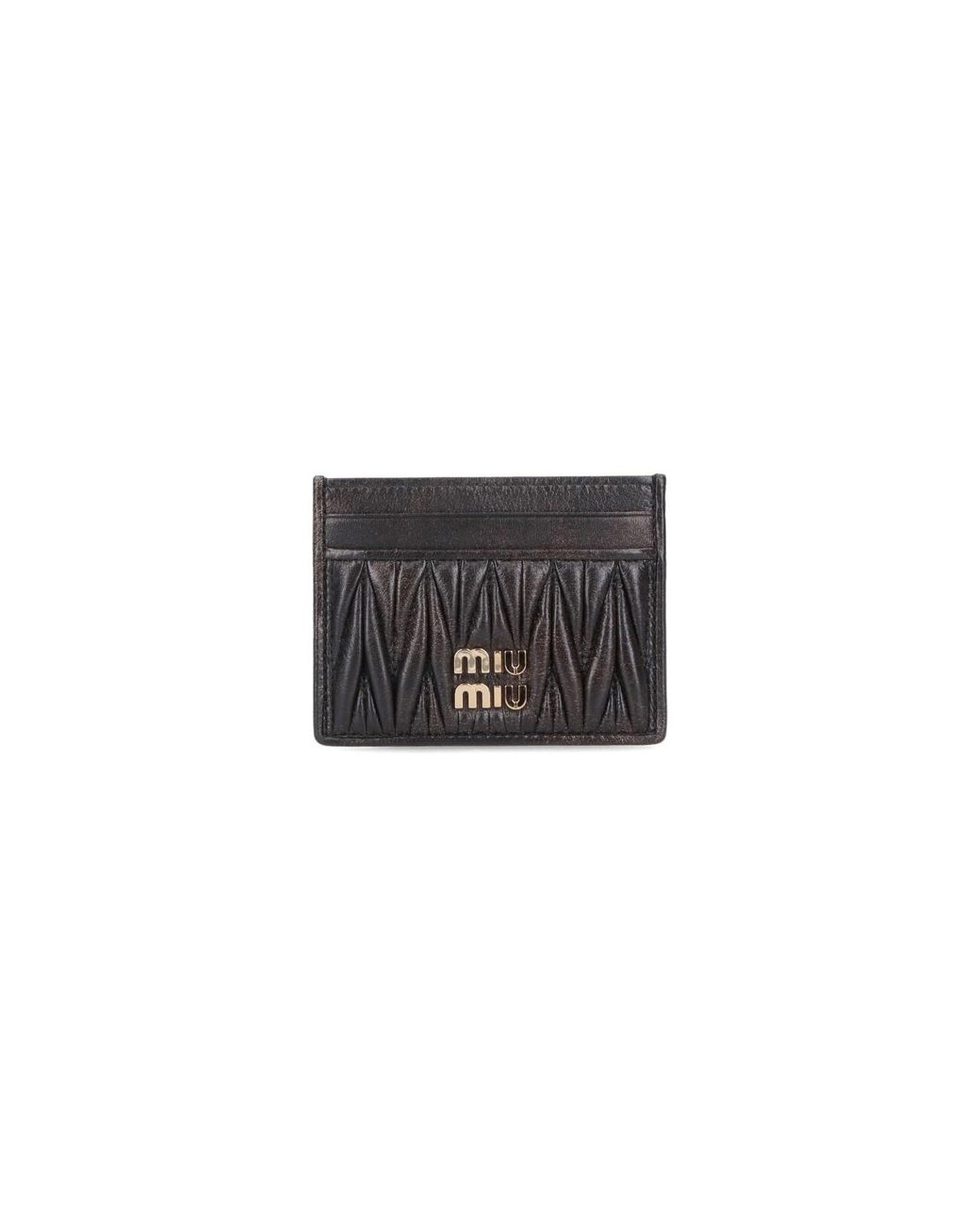 Miu Miu Black Logo Card Holder