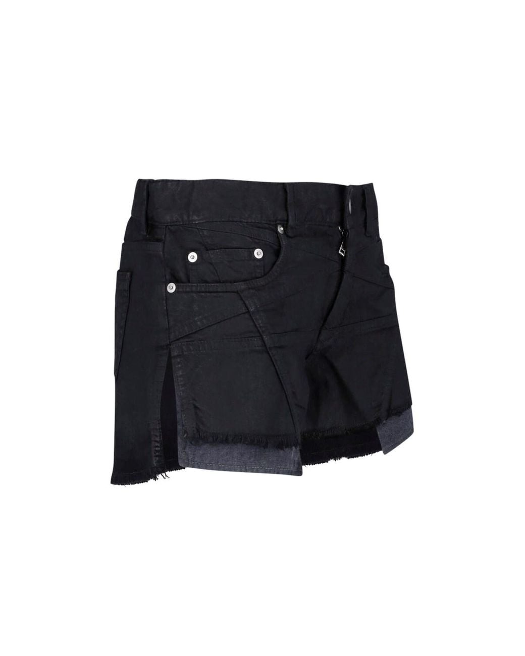 Rick Owens Blue Denim Shorts “Lana Cutoff”