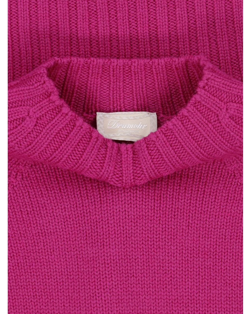 Drumohr Pink Merino Wool Sweater