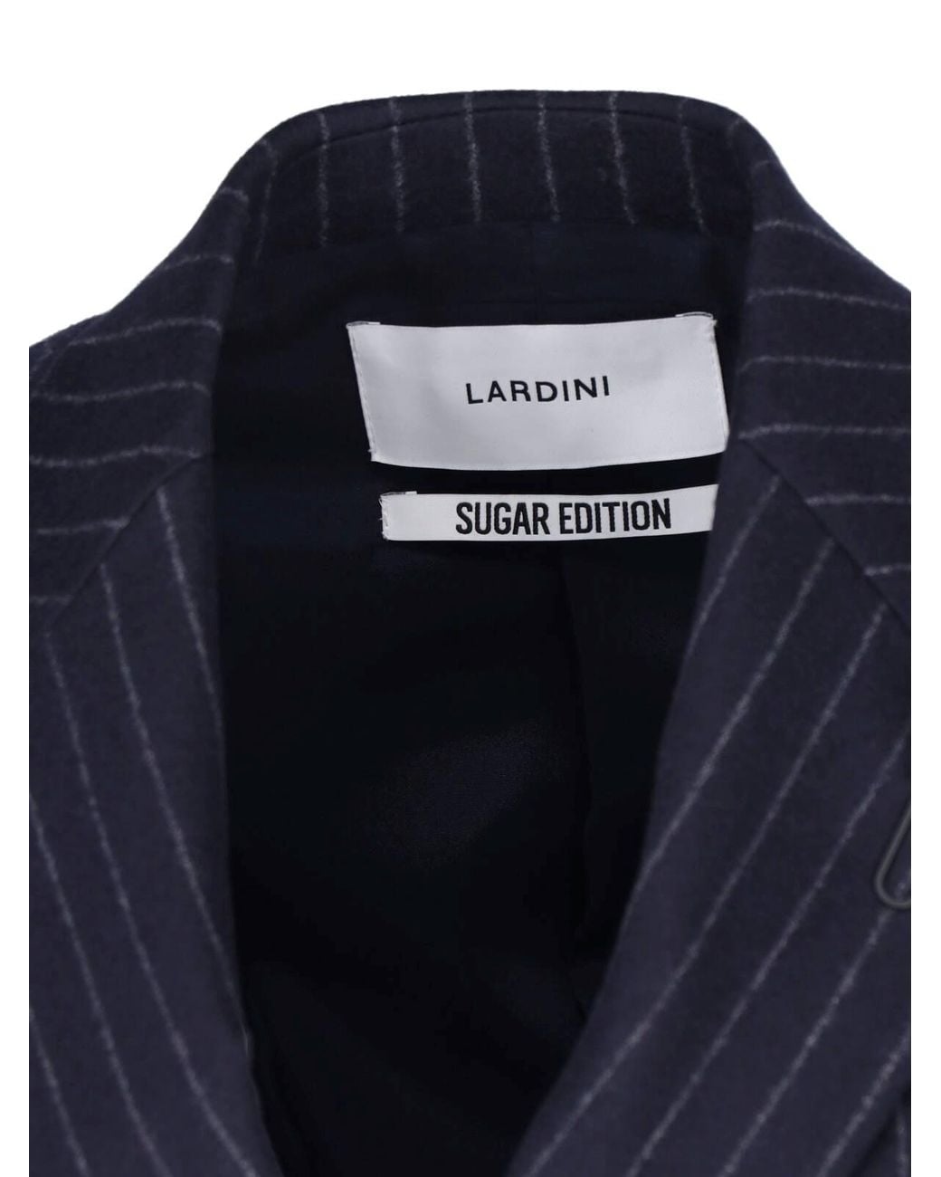 Lardini Blue Double-Breasted Wool Blazer