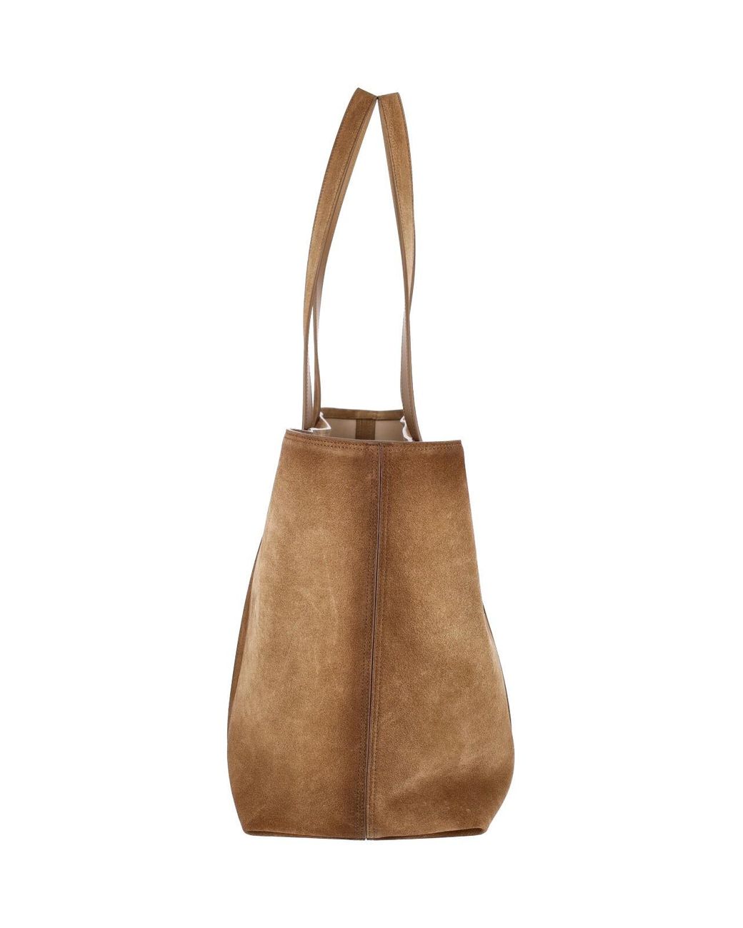 Jil Sander White Suede Tote Bag