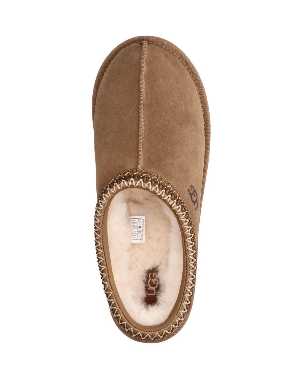 Ugg Brown Leather & Textile Flat Shoes With Eva Outsole for men
