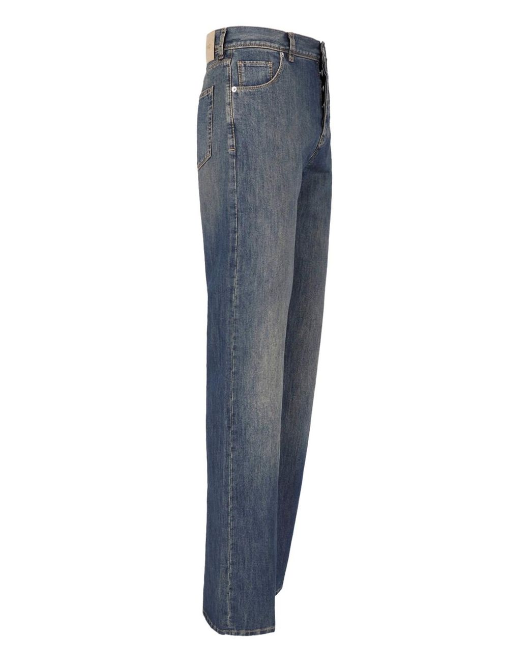 Fendi Blue Straight Jeans for men