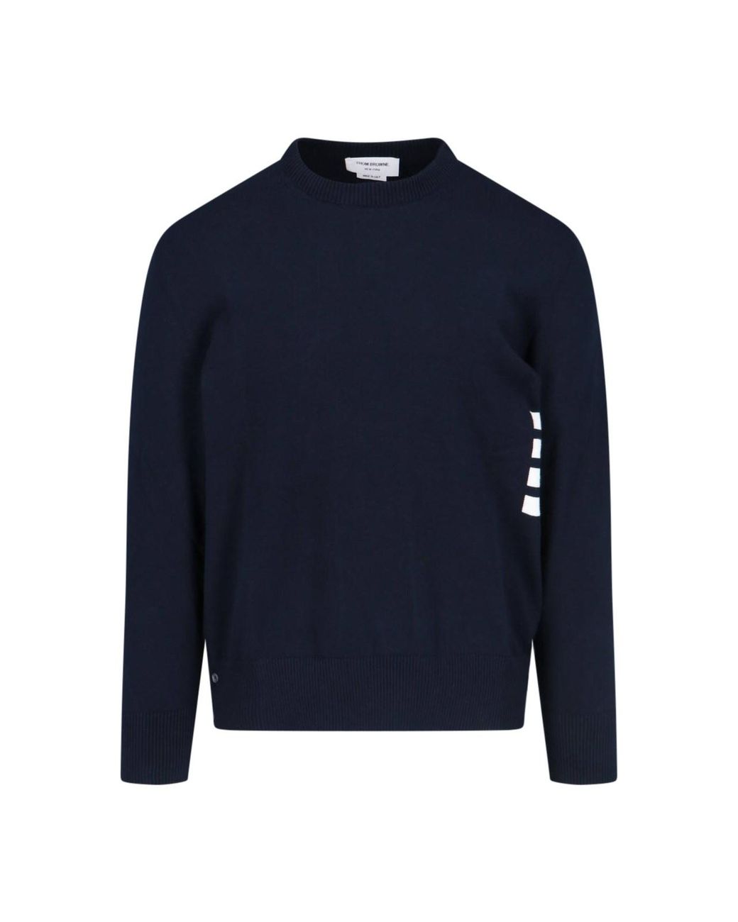 Thom Browne Blue 4-Bar Knit Sweater for men