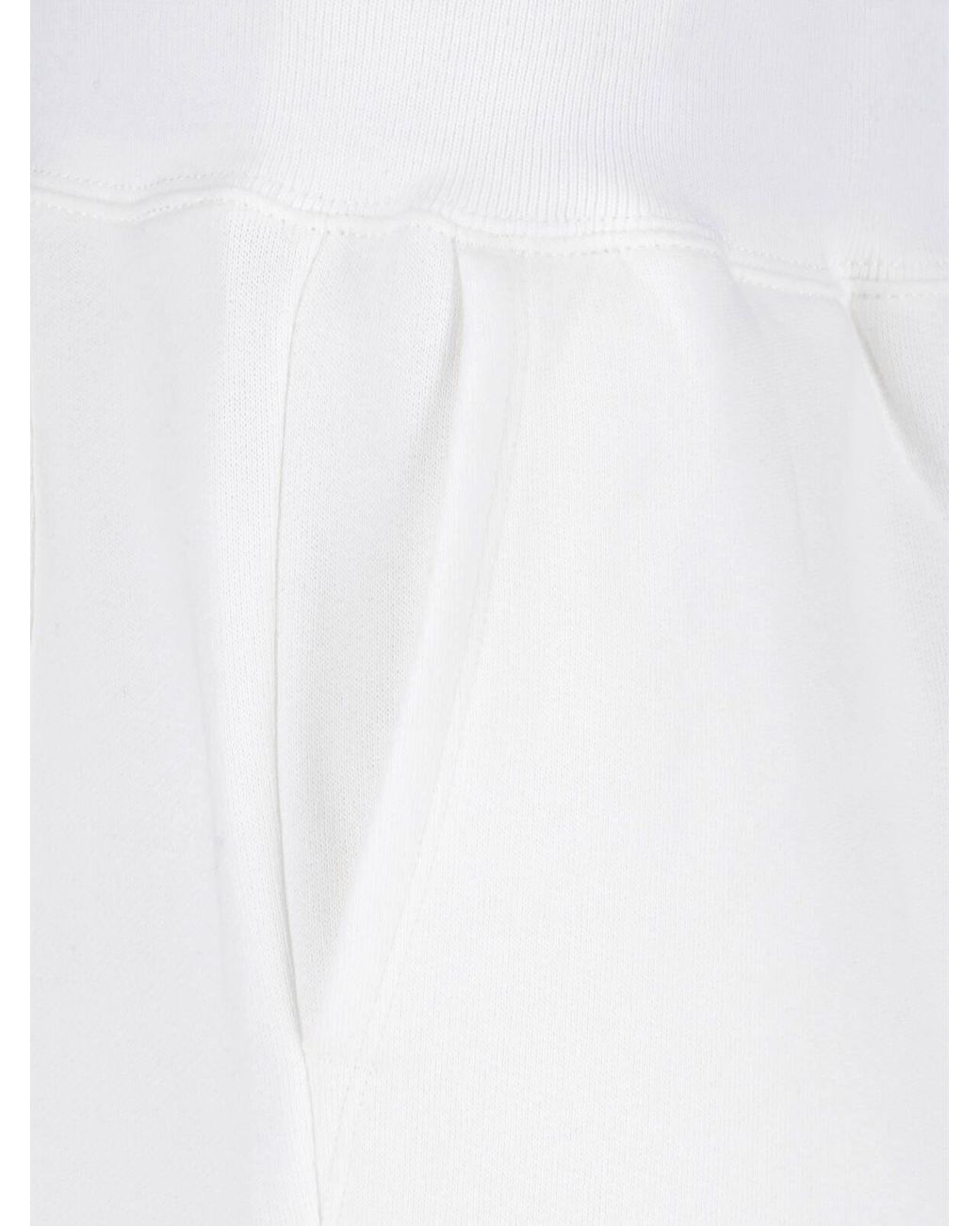 Polo Ralph Lauren White Minimalist Drawstring Logo Shorts for men