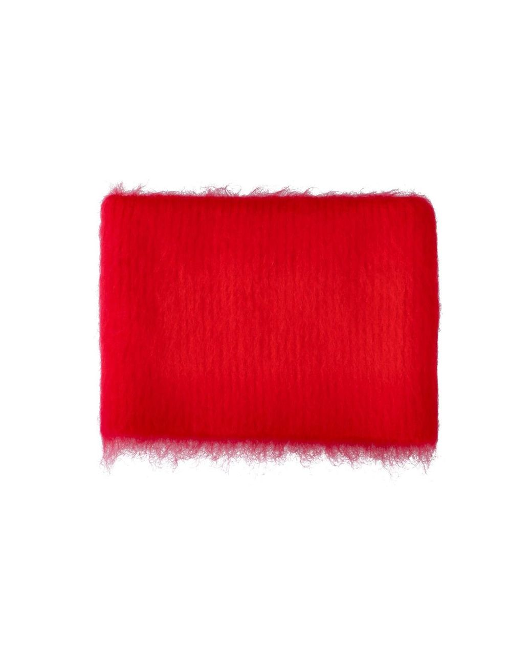 MM6 by Maison Margiela Red Mohair Neck Warmer