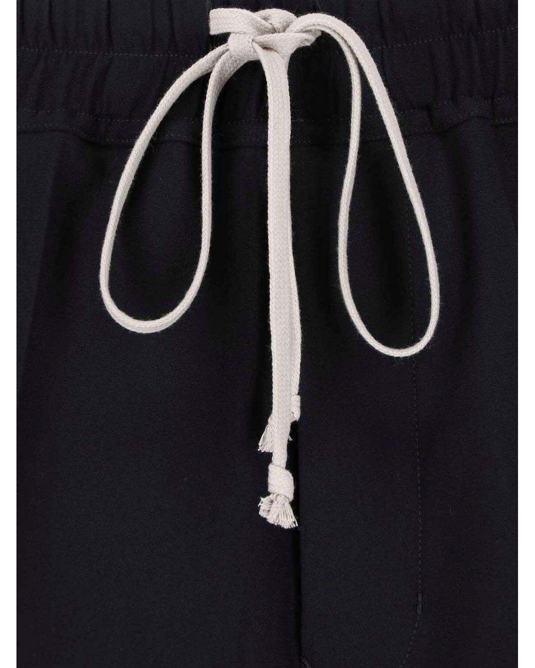Rick Owens Blue Straight Pants