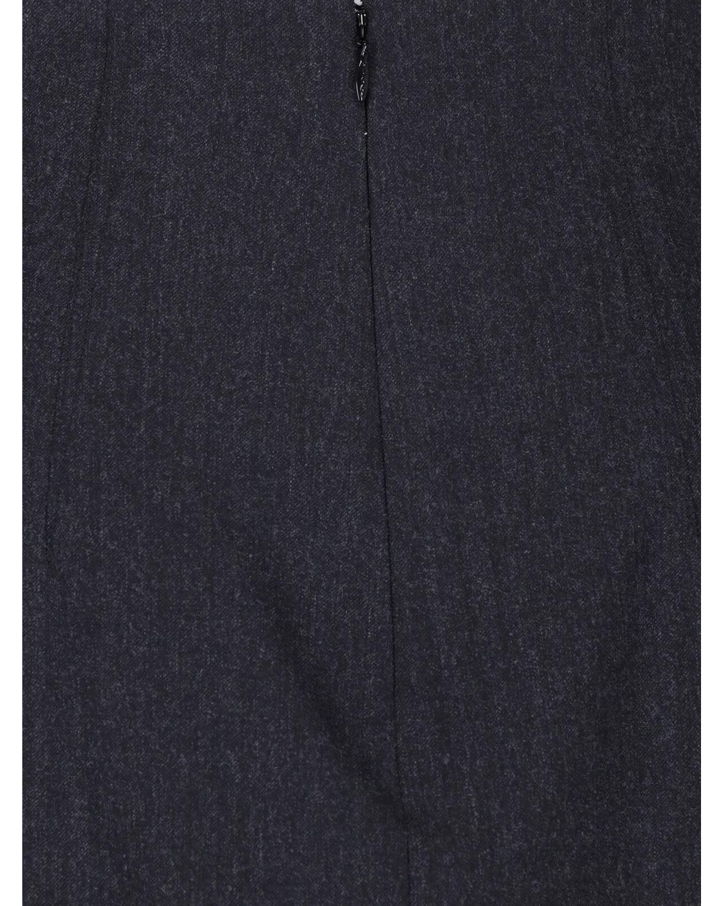 Gucci Blue Wool Mini Skirt