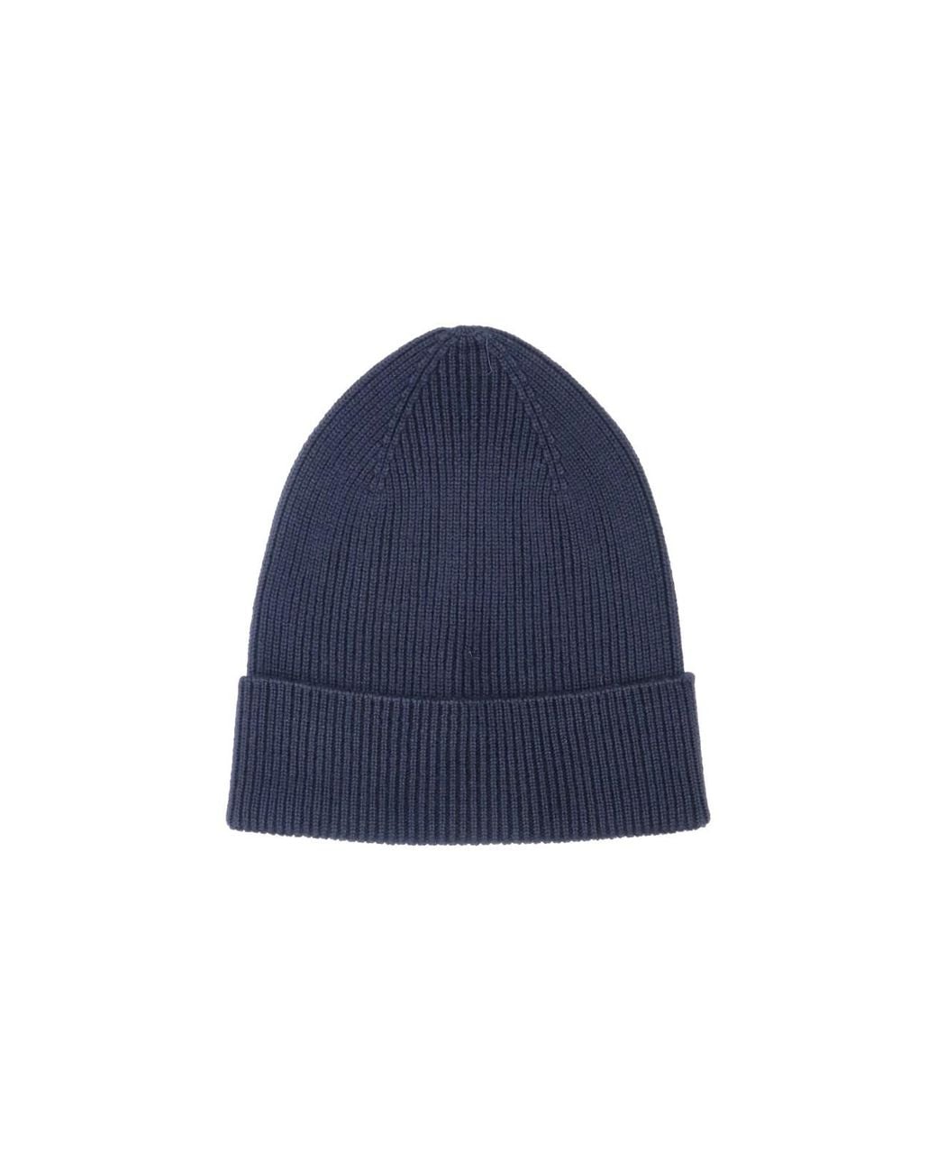 Berretto Logo di Moncler in Blue da Uomo