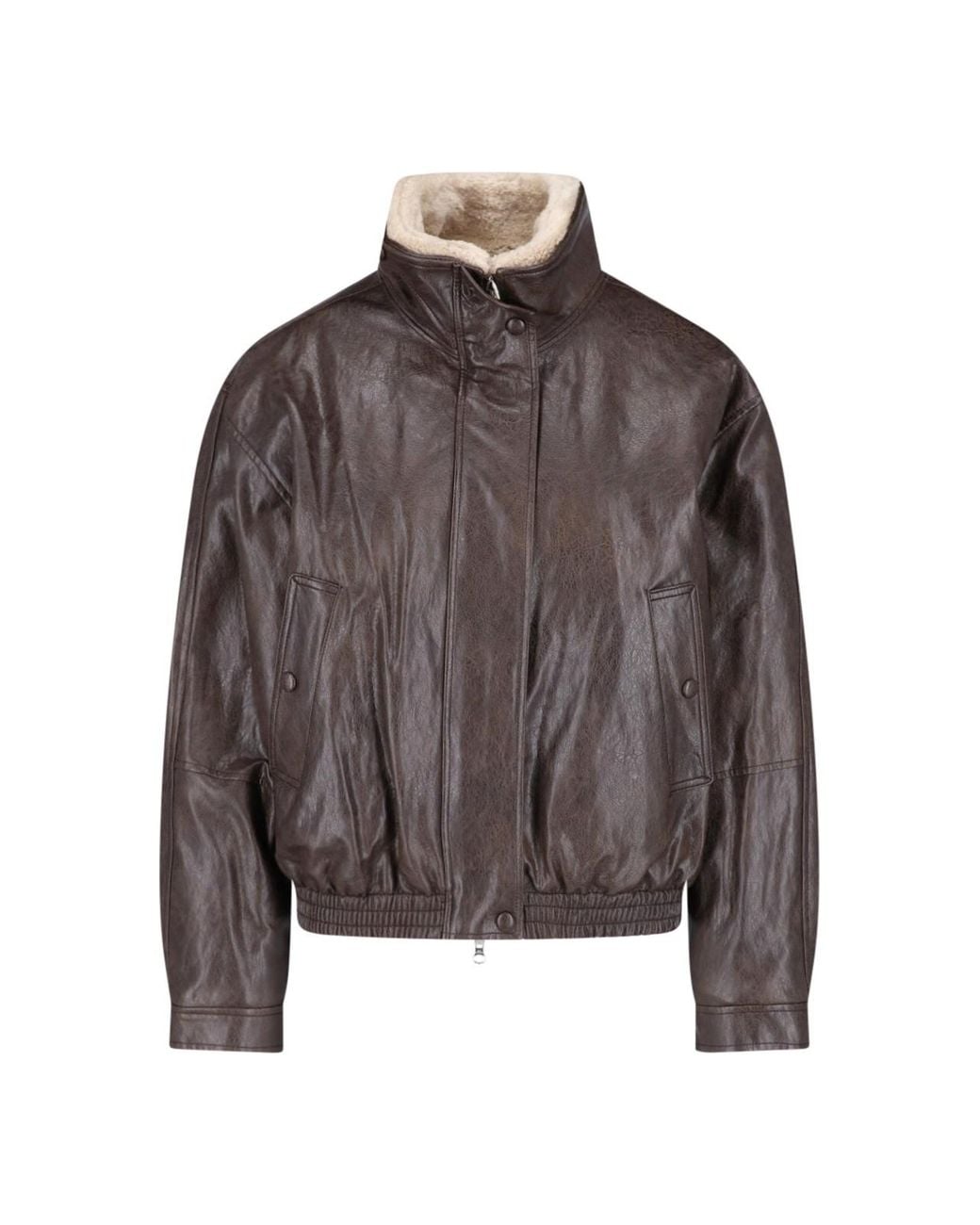 Low Classic Brown Bomber Jacket