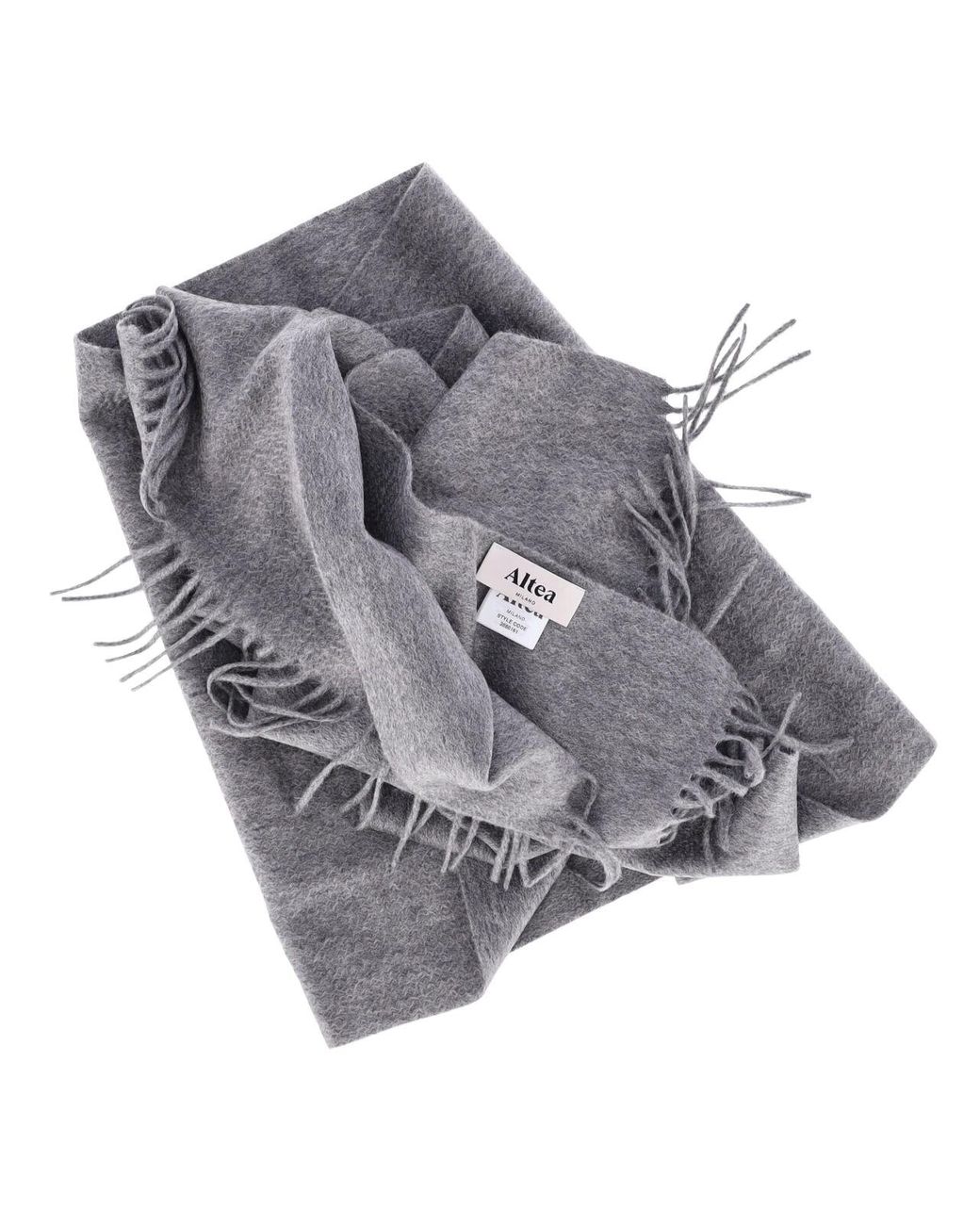 Altea Gray Cashmere Scarf for men
