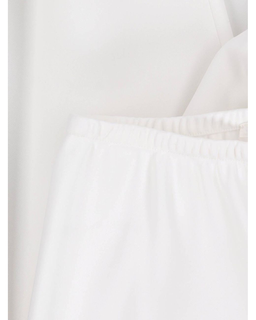The Row White Wide “Gala” Trousers