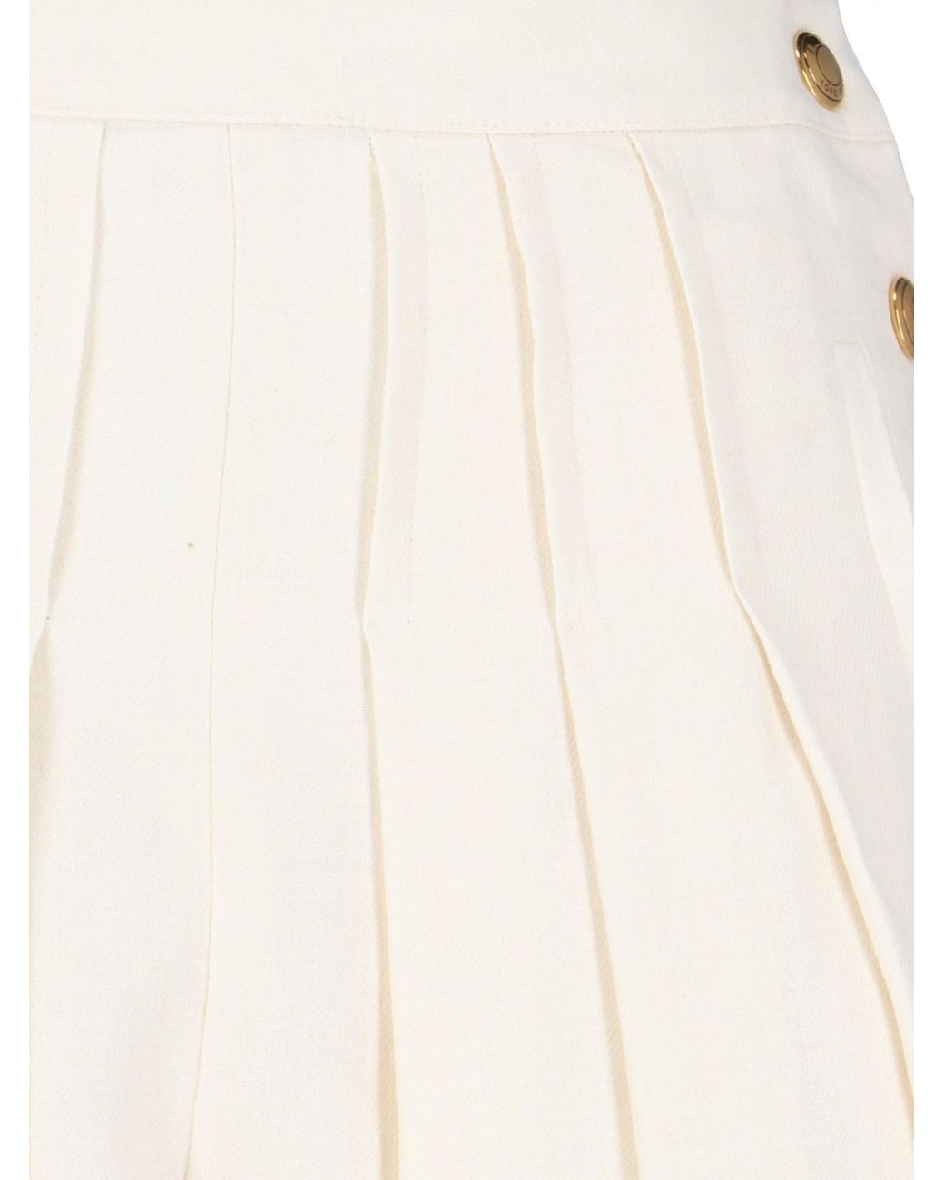 Loro Piana White Straight Trousers