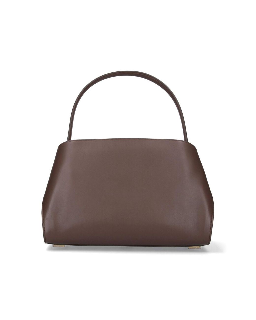 Ferragamo Brown Genuine Calf Leather Shoulder Bag