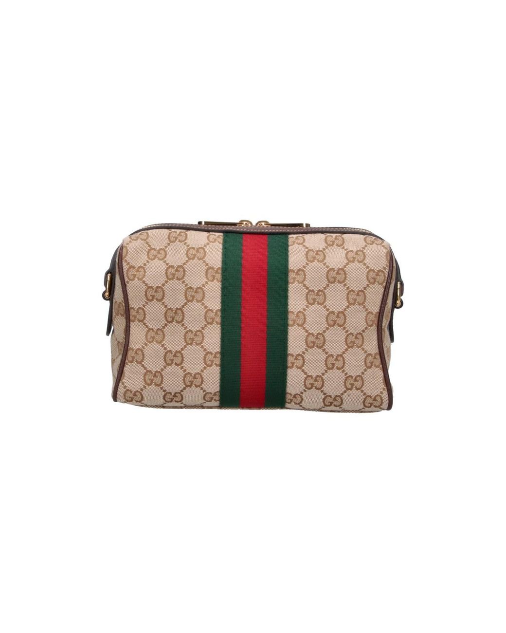 Gucci White Shoulder Bag "Horsebit Web"