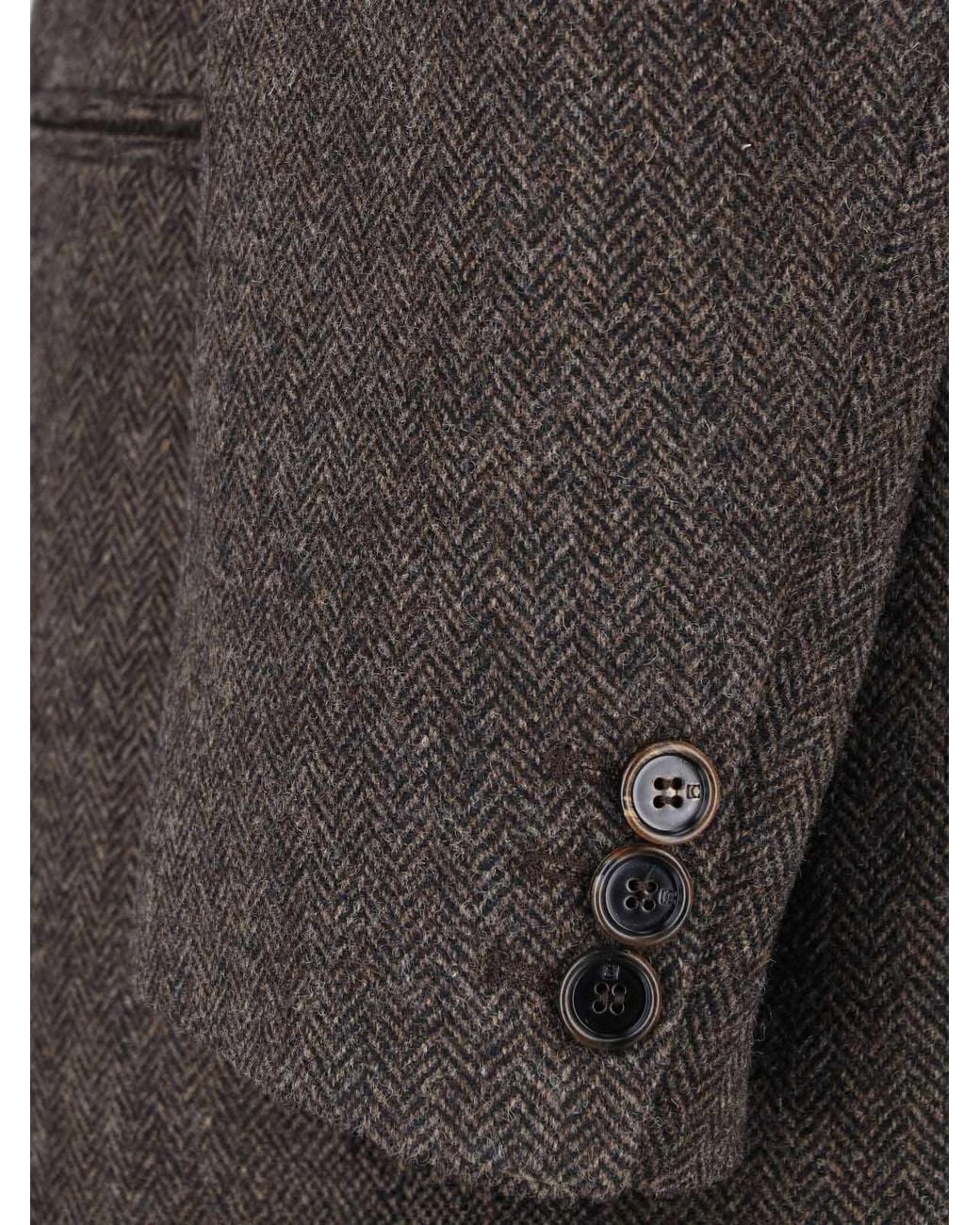 Low Classic Black Single-Breasted Wool Blazer