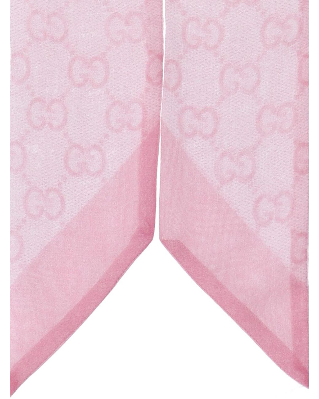 Gucci Pink Silk Scarf