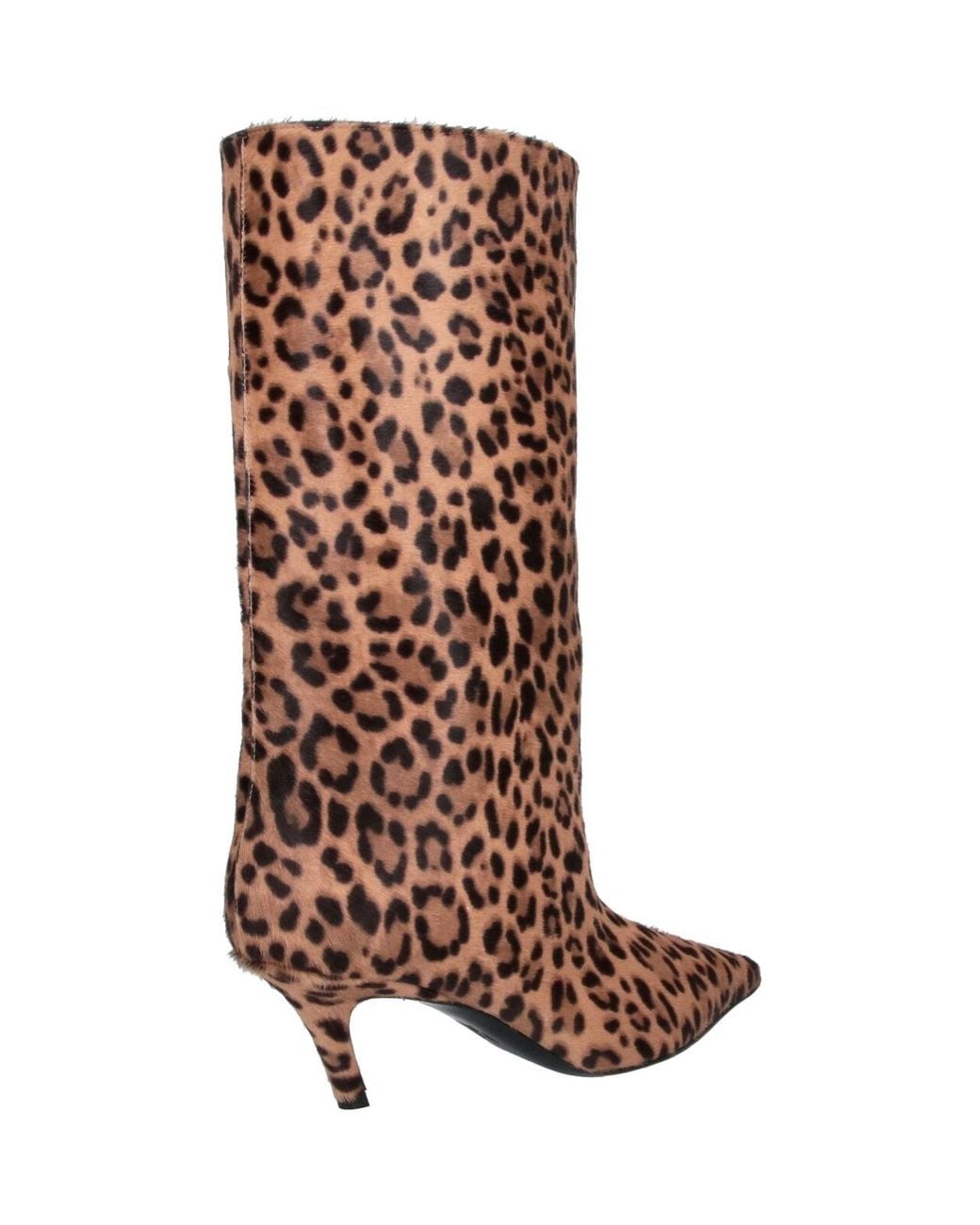 AMINA MUADDI Brown Pointed-Toe Kitten Heel Boot