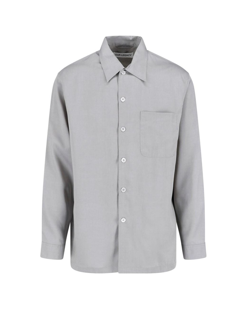 Our Legacy Gray Light Every Classic Collar Shirt for men